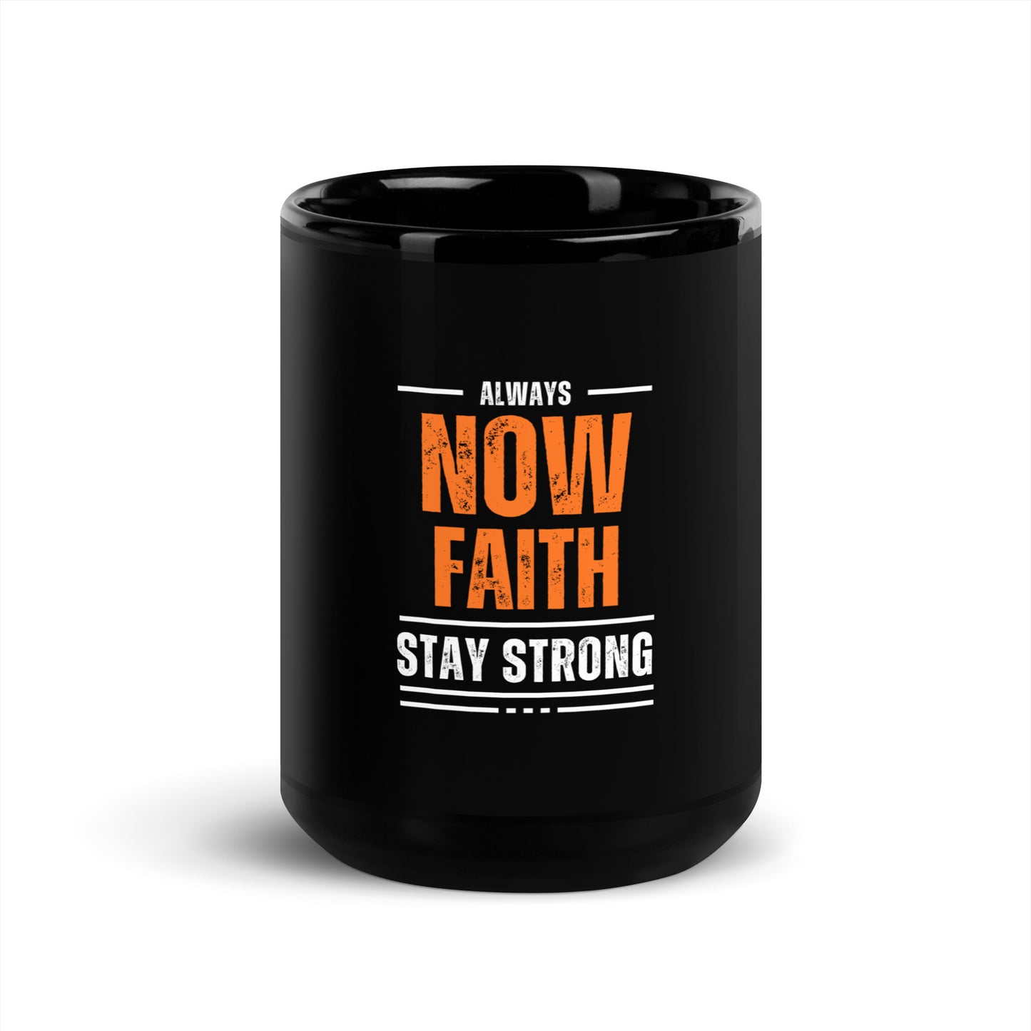 NowFaith Black Glossy Mug